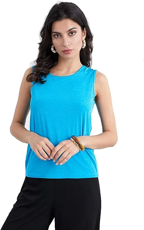 019- Jostar Sleeveless Tank- Turquoise