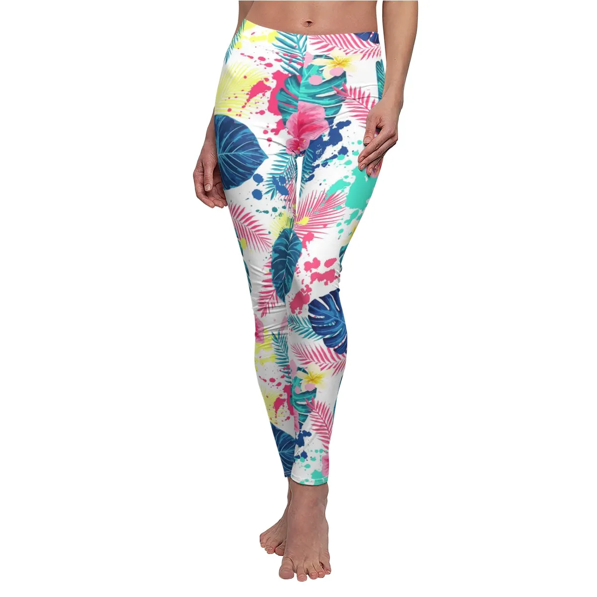 Abstract Palm Leaves Women's Leggings