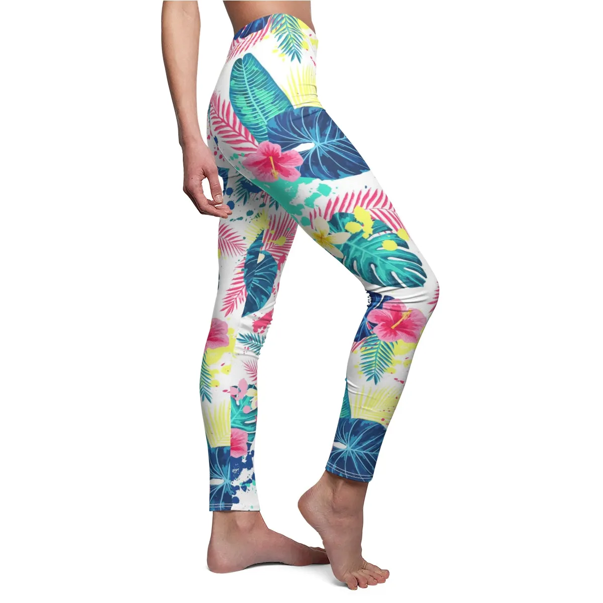 Abstract Palm Leaves Women's Leggings
