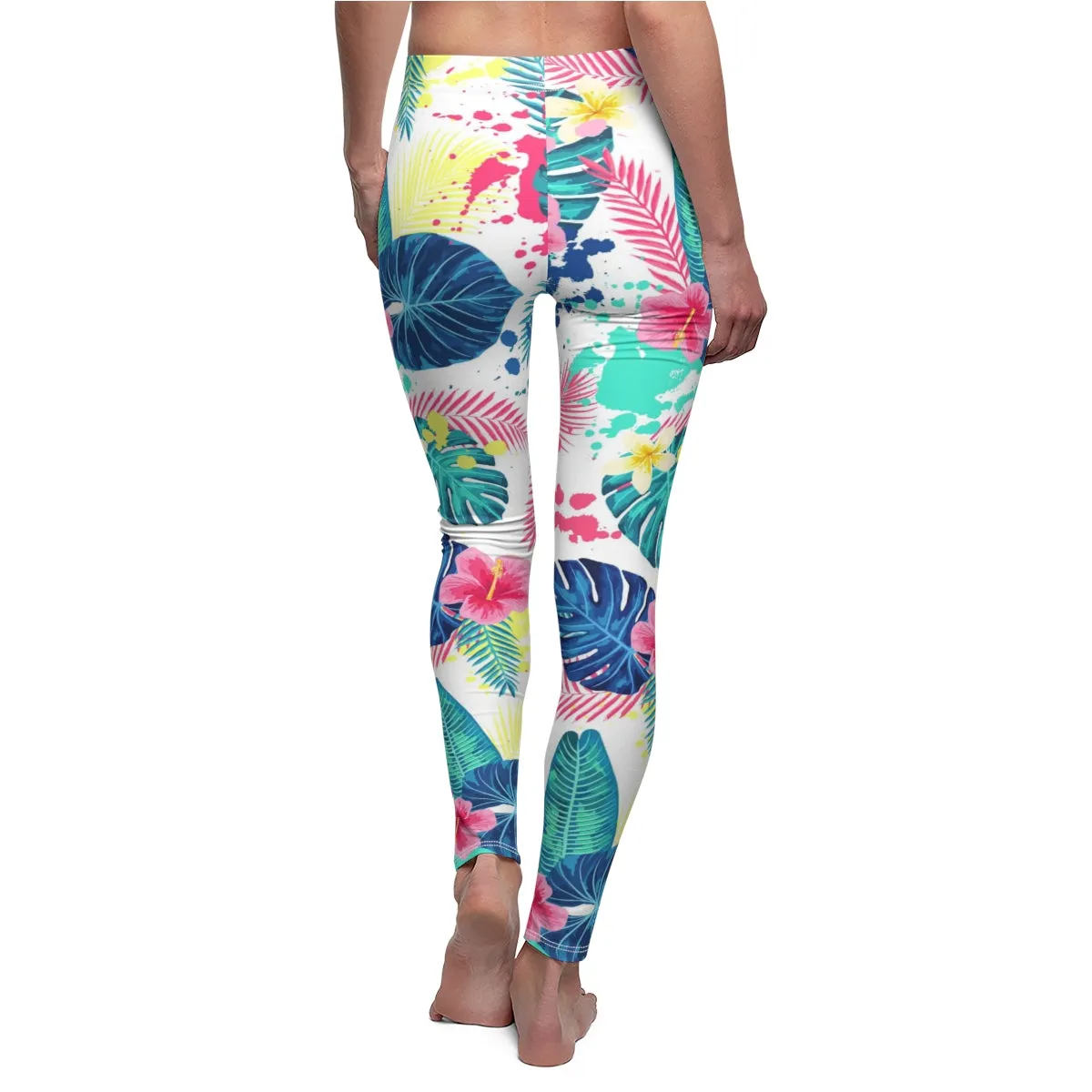 Abstract Palm Leaves Women's Leggings