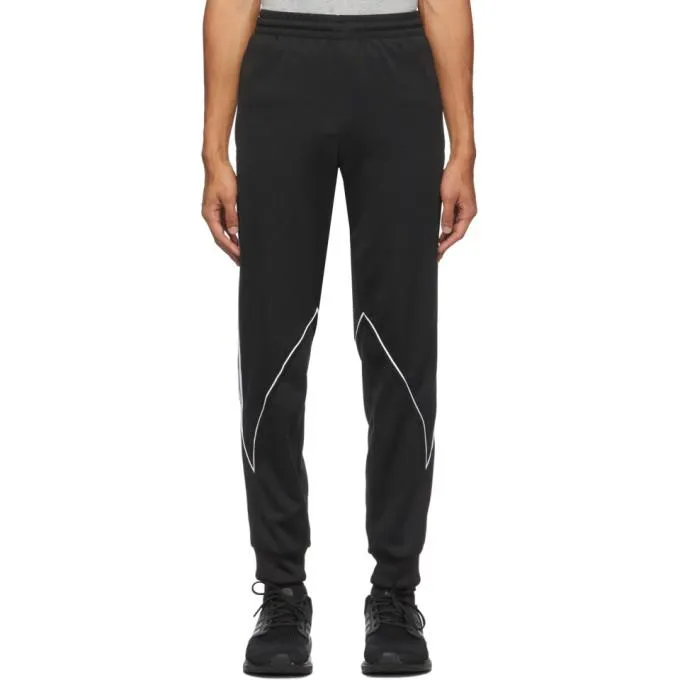 adidas Originals Black and White Big Trefoil Abstract Track Pants