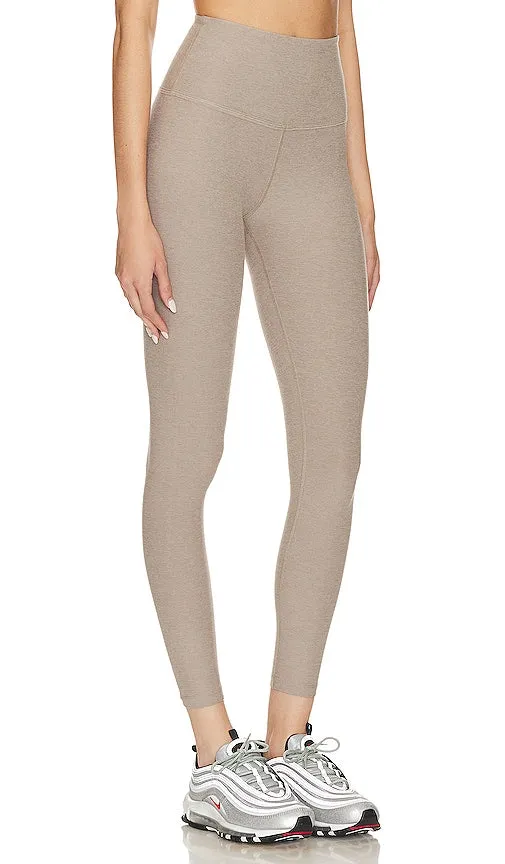 Beyond Yoga Spacedye Caught in The Midi High Waisted Legging in Tan