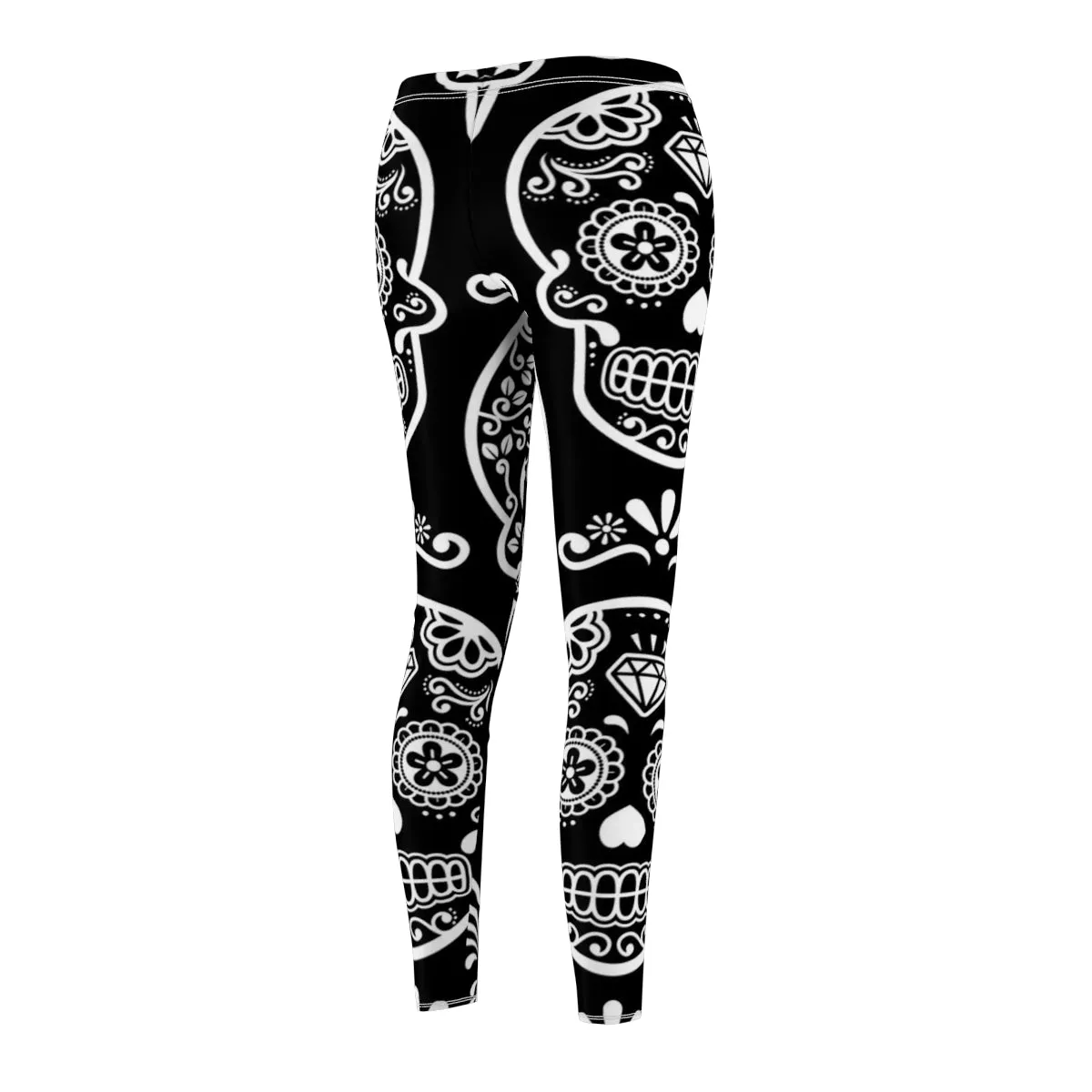 Black & White Calavera Women's Leggings