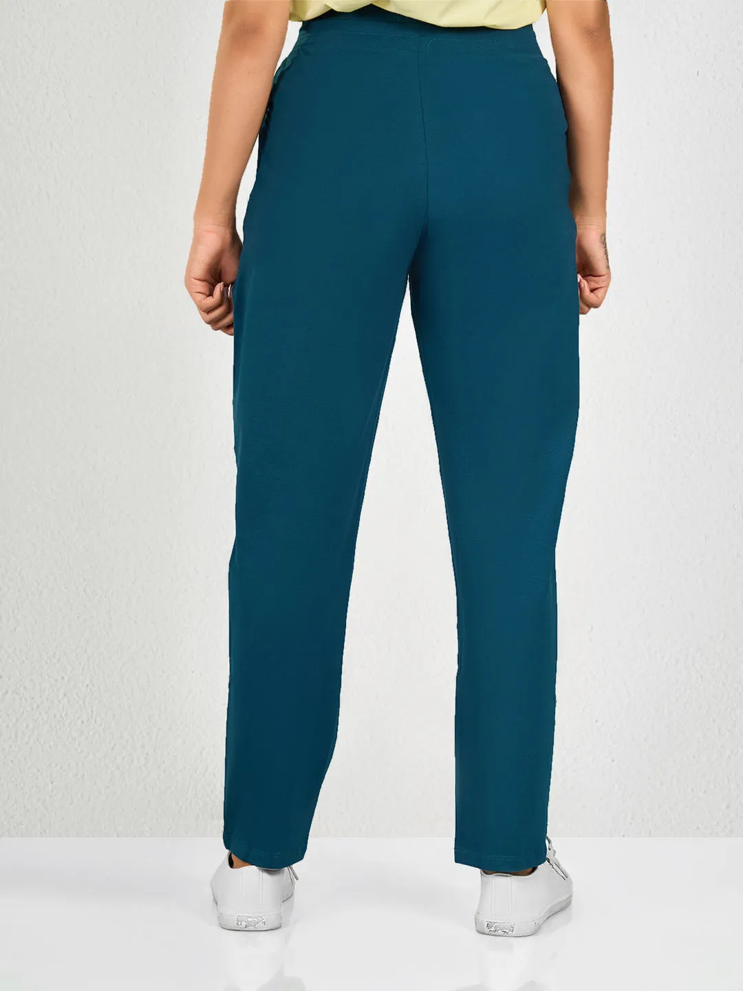 Blue Solid PN Track Pant