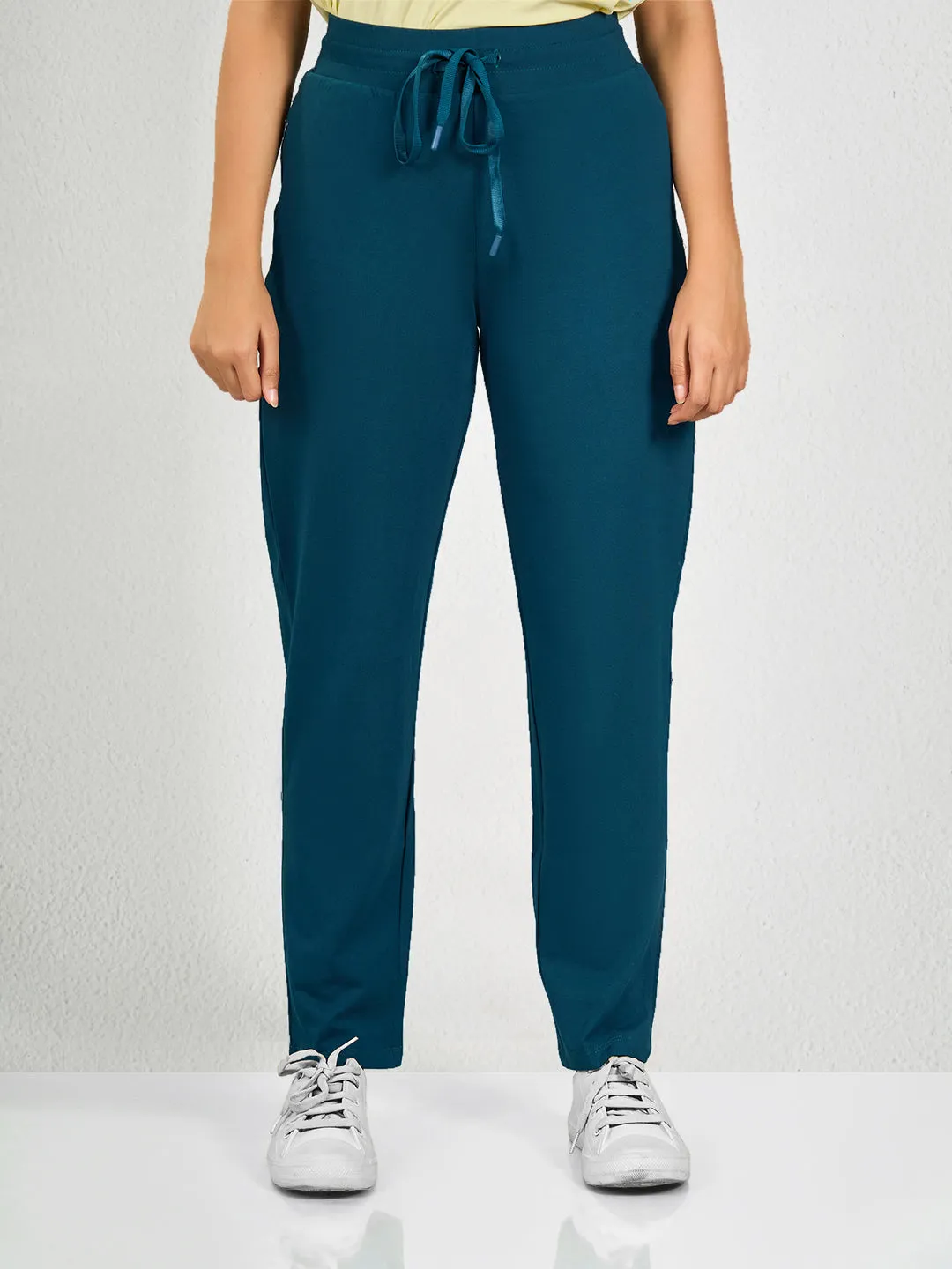 Blue Solid PN Track Pant