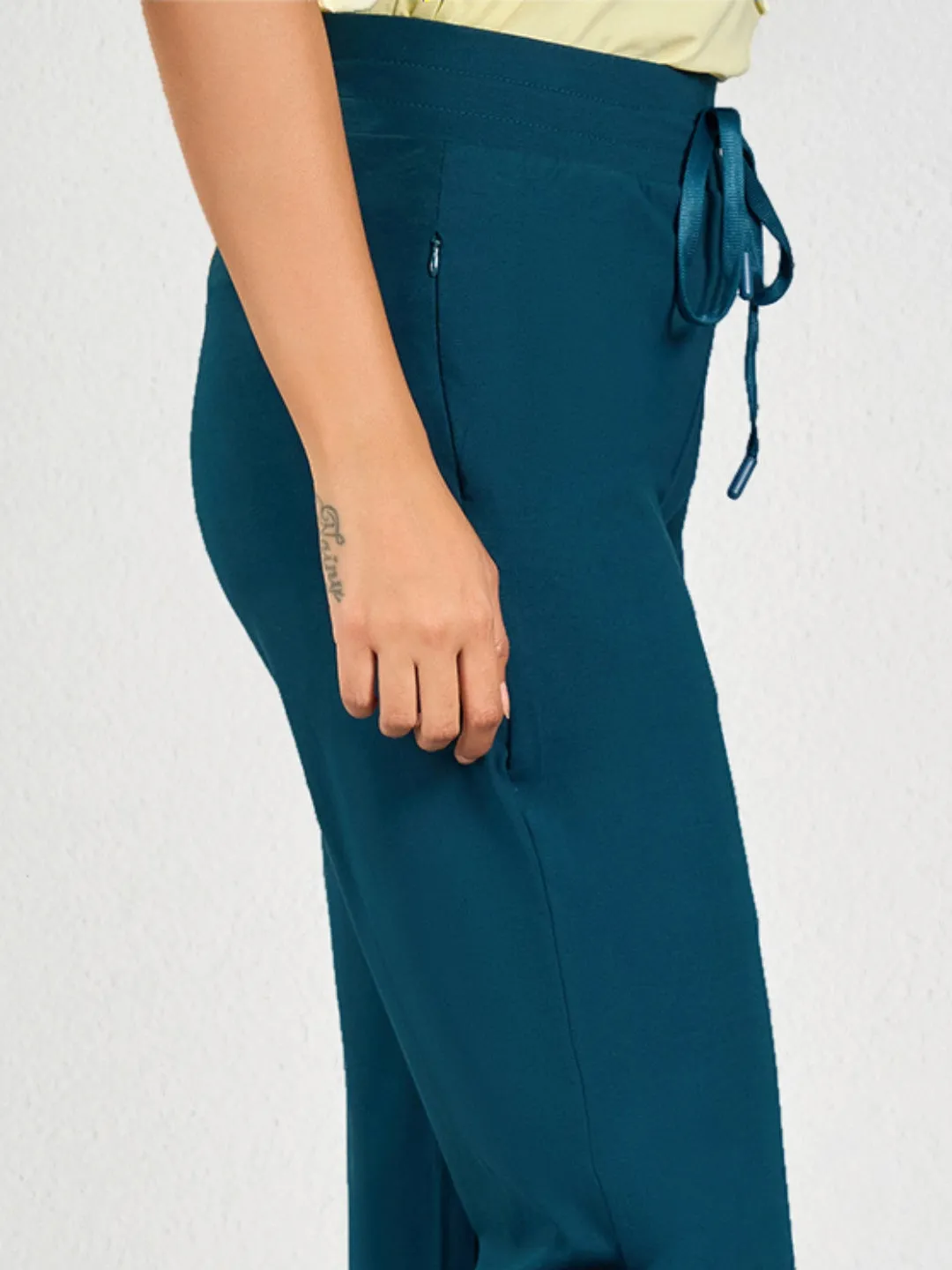 Blue Solid PN Track Pant