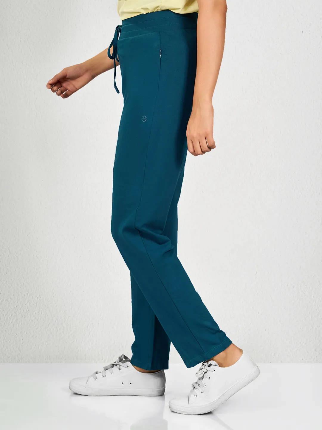 Blue Solid PN Track Pant
