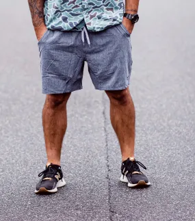 Burlebo Dark Heather Grey Athletic Shorts