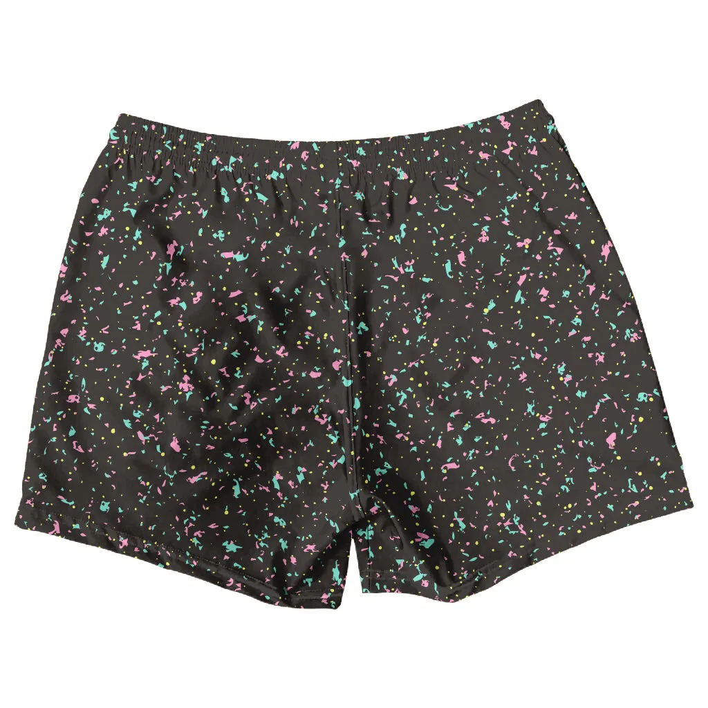Endless Summer Black Speckle Men's Volley Shorts