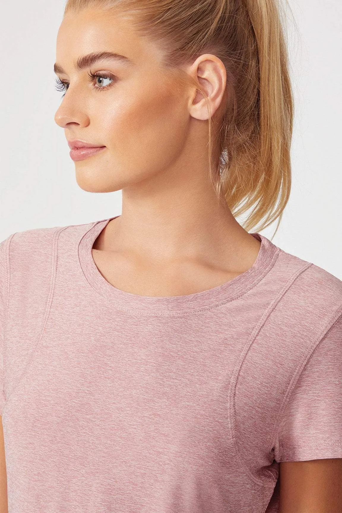 Finish Line Short Sleeve (Heather Nostalgia Rose)