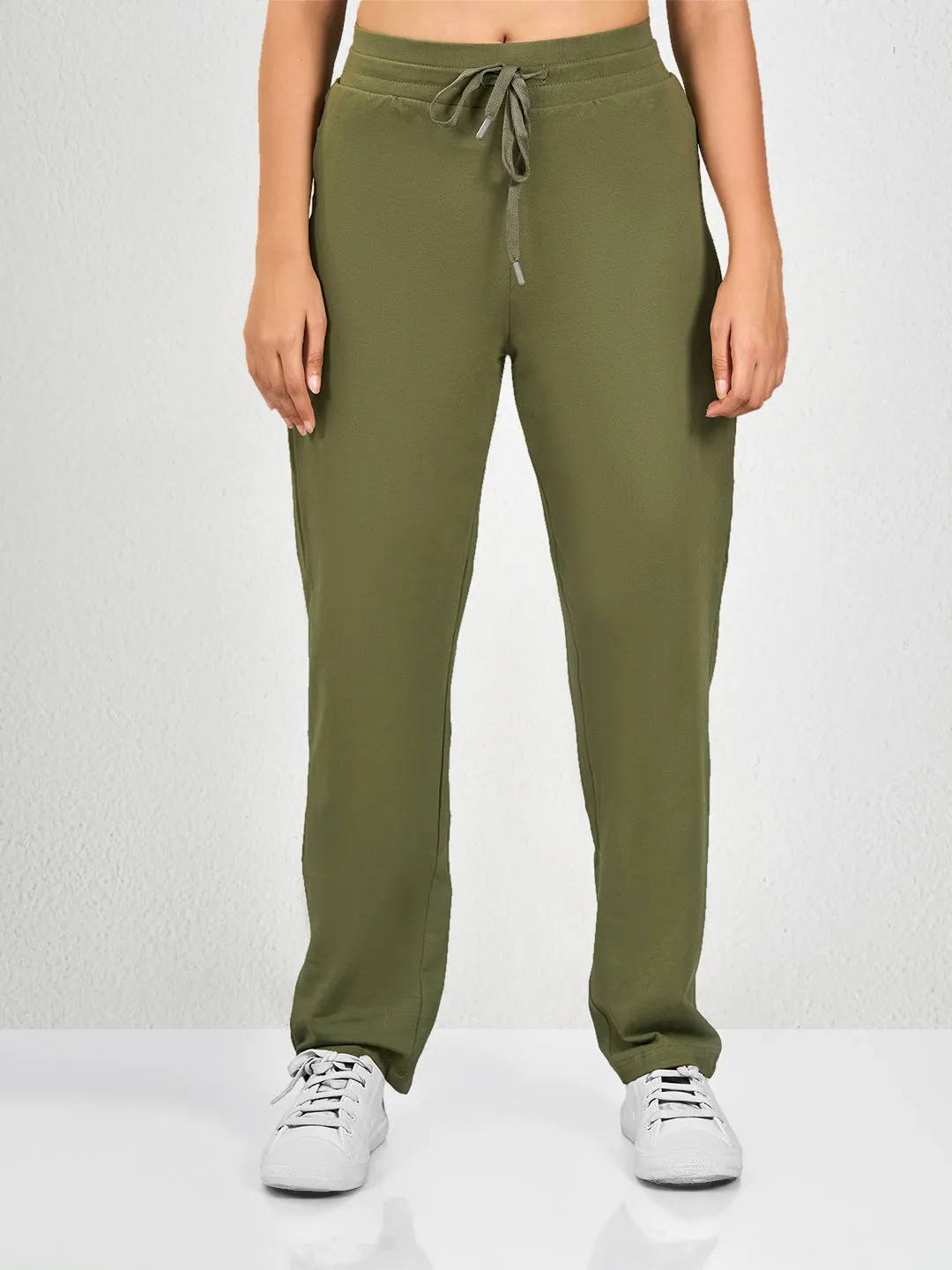 Green Solid OG Track Pant