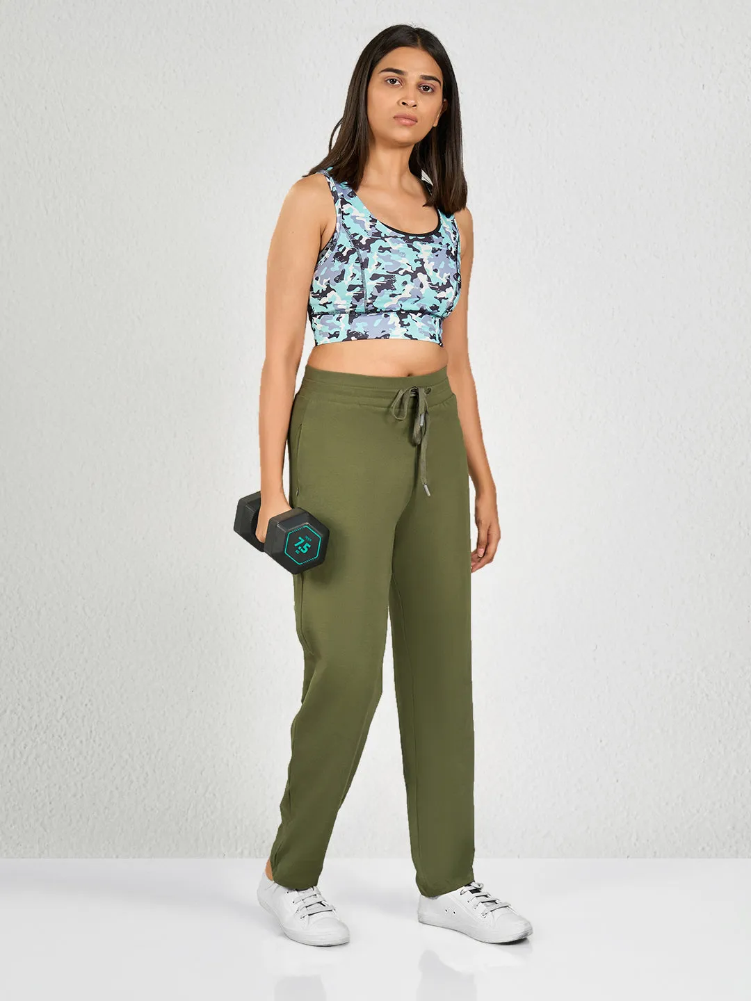 Green Solid OG Track Pant