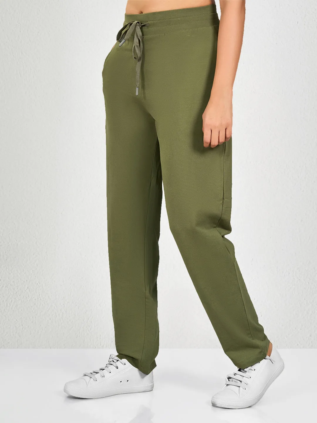Green Solid OG Track Pant