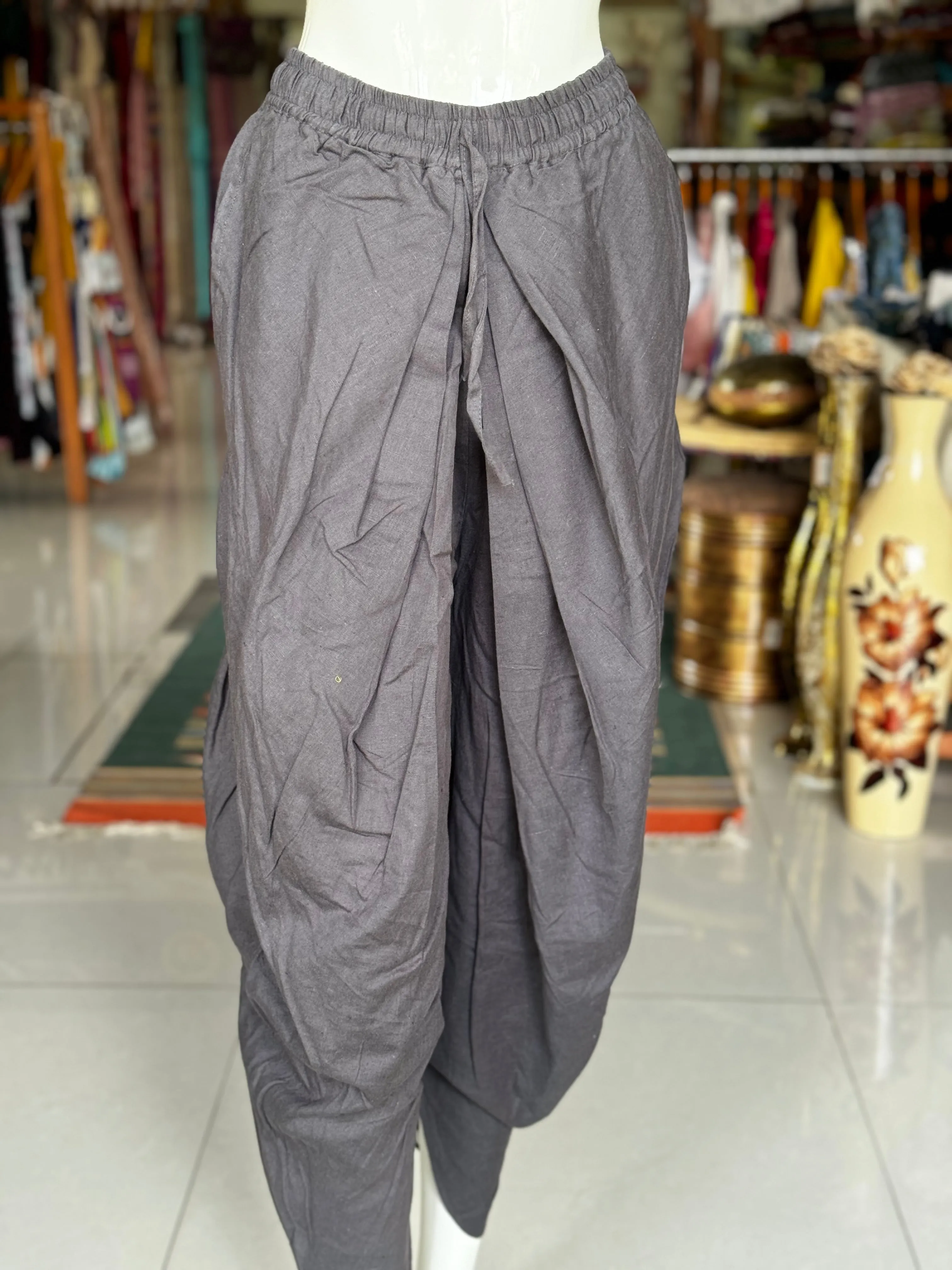 Grey cotton afghan pants