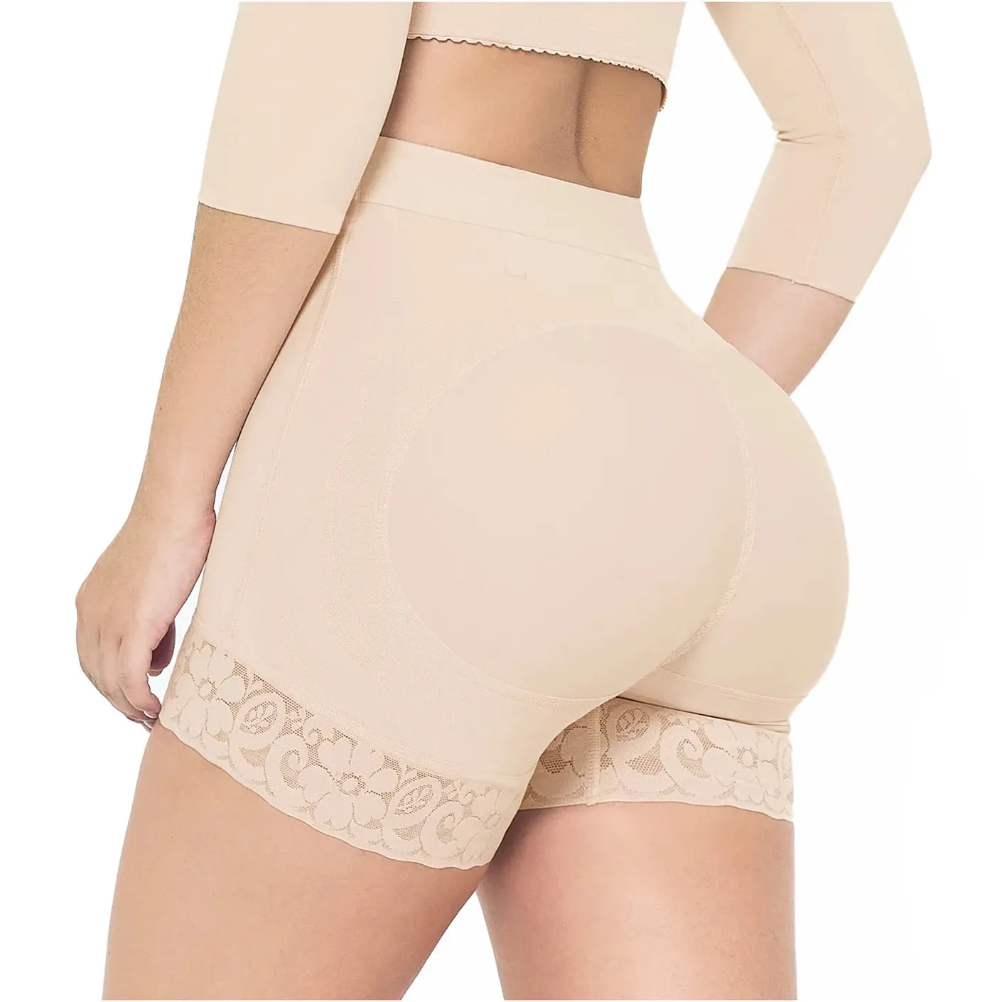 High Waisted Butt Lifter Shaper Shorts High Compression Fajas Colombianas MARIAE SPN0130