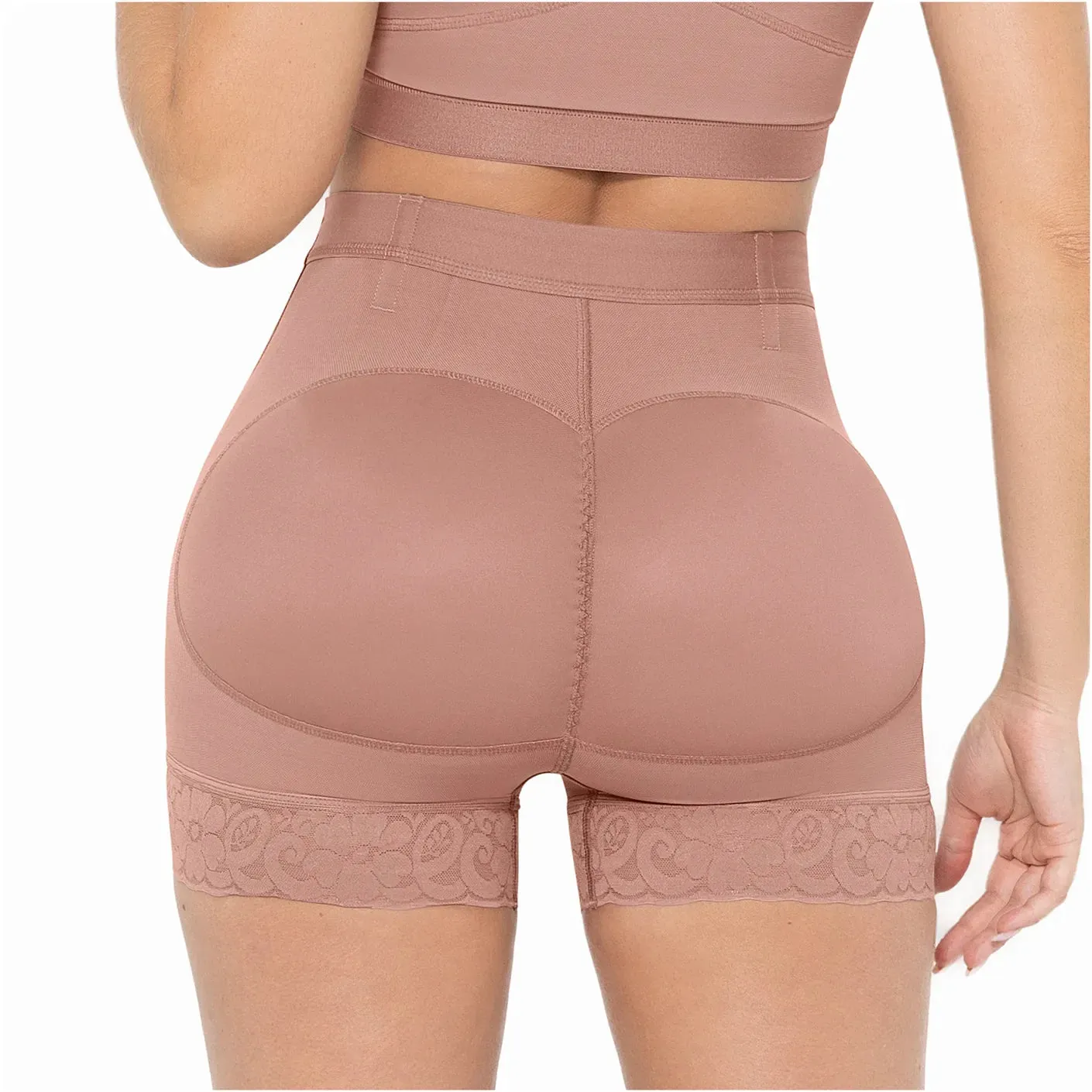 High Waisted Butt Lifter Shaper Shorts High Compression Fajas Colombianas MARIAE SPN0130