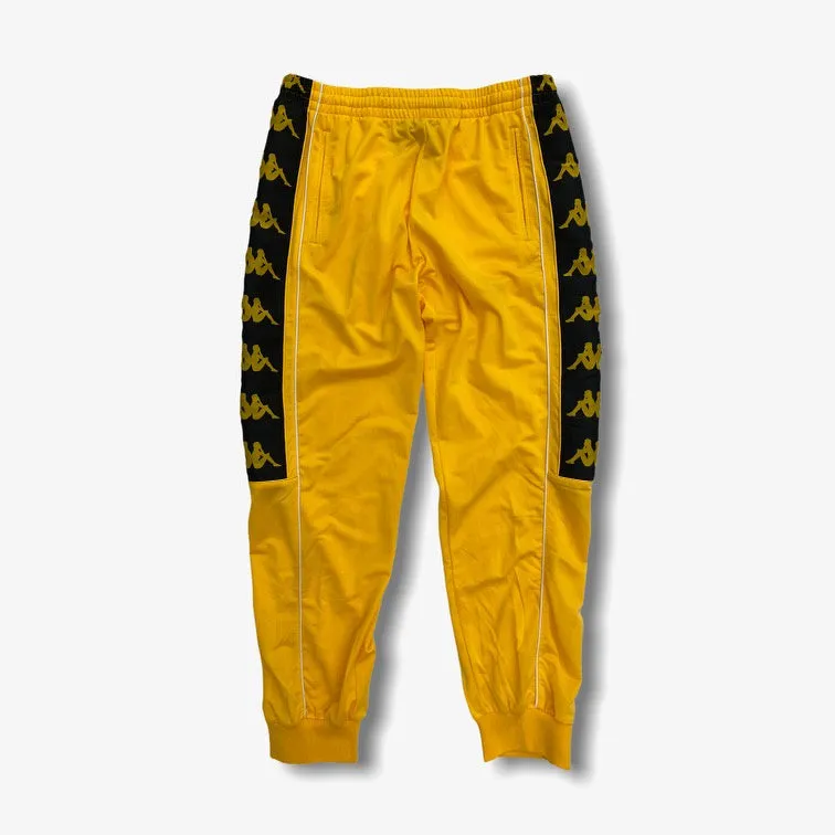 Kappa 222 BANDA 10 ALEN Track Pants Yellow Black White