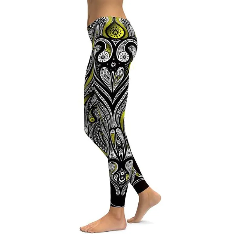 LI-FI Yoga Pants Fitness Leggings Women Unique Workout Sports Pants Running Leggings Sexy Push Up Gym Wear Elastic Slim Pants