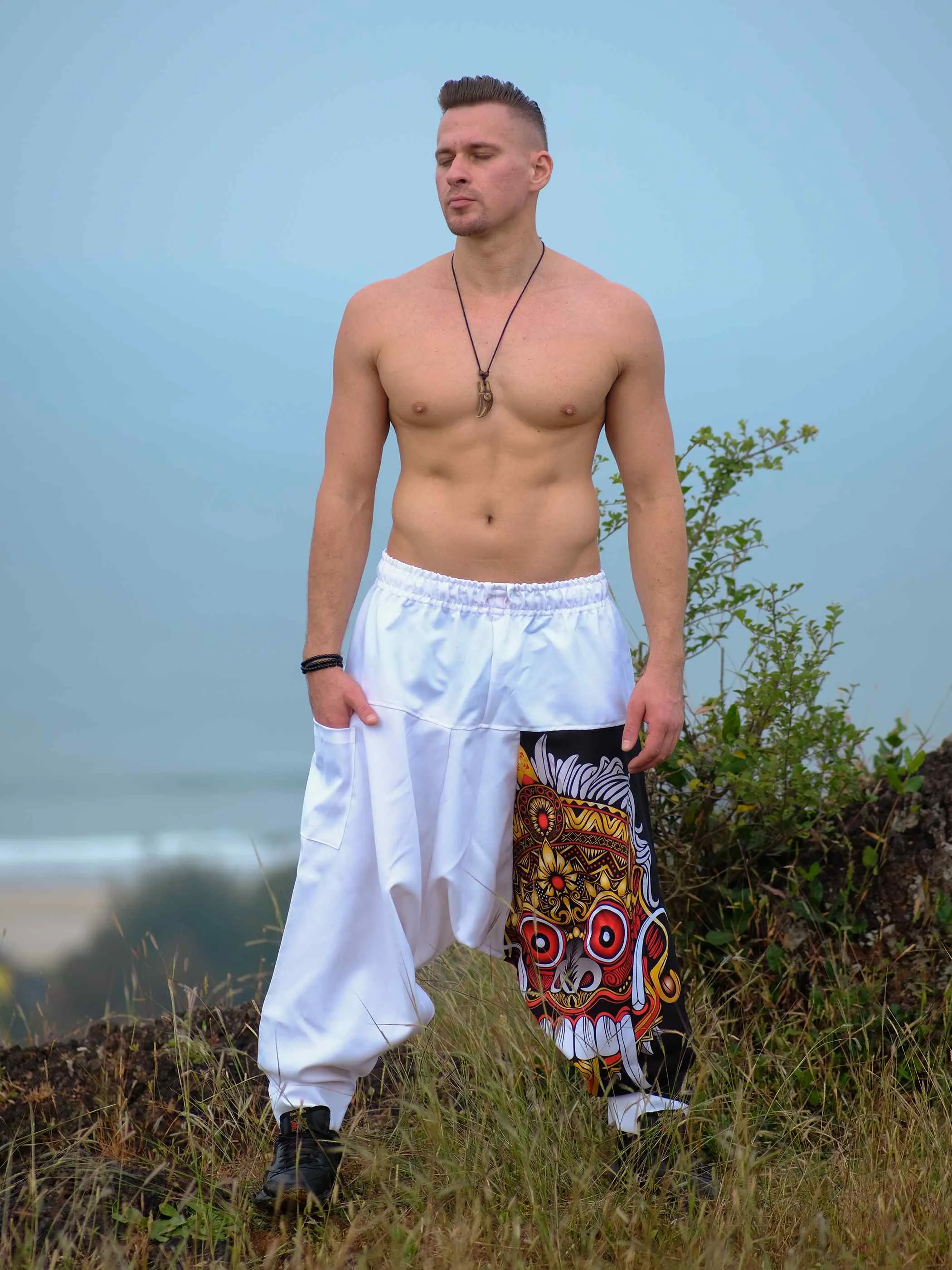 Men's Savage Spirit Travel Genie Pants Bohemian Hippy Harem Pants For Dance Yoga