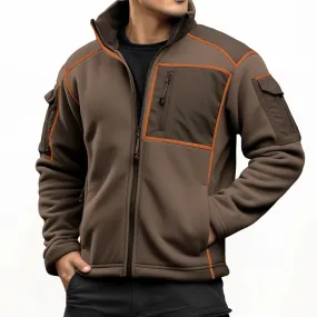 Men's Vintage Fleece Jacket with Mesh Lining