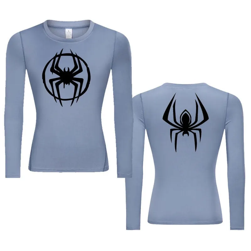 Morales Web Slinging Woman's Long Sleeve Compression Shirt