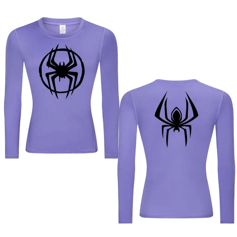 Morales Web Slinging Woman's Long Sleeve Compression Shirt