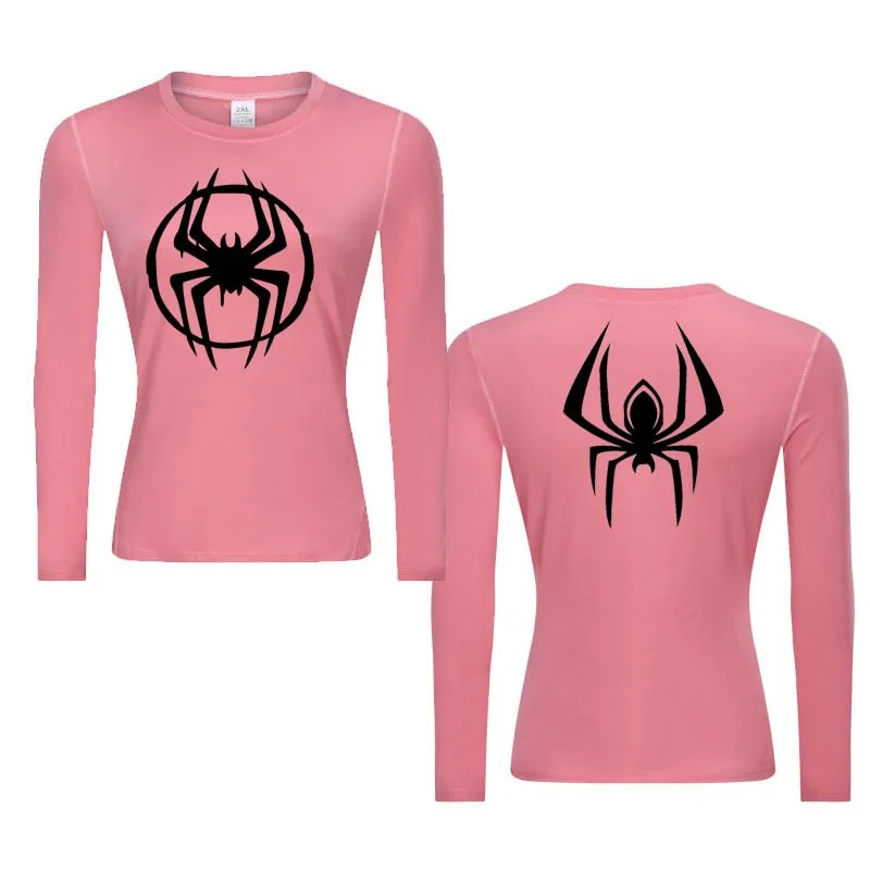 Morales Web Slinging Woman's Long Sleeve Compression Shirt