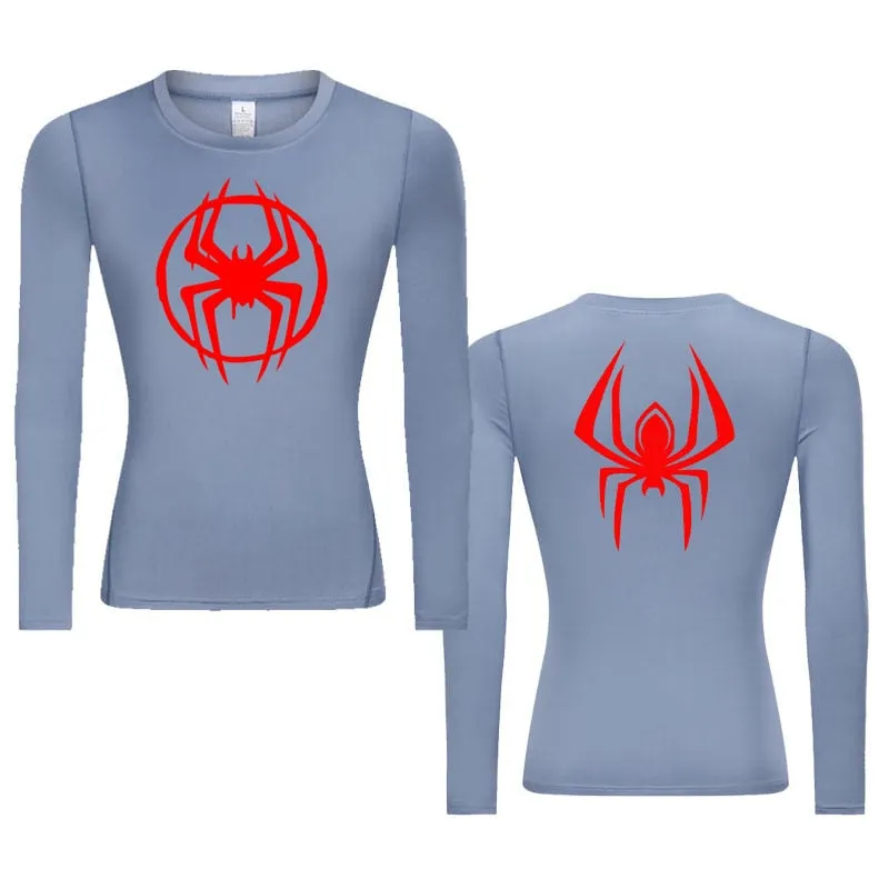 Morales Web Slinging Woman's Long Sleeve Compression Shirt