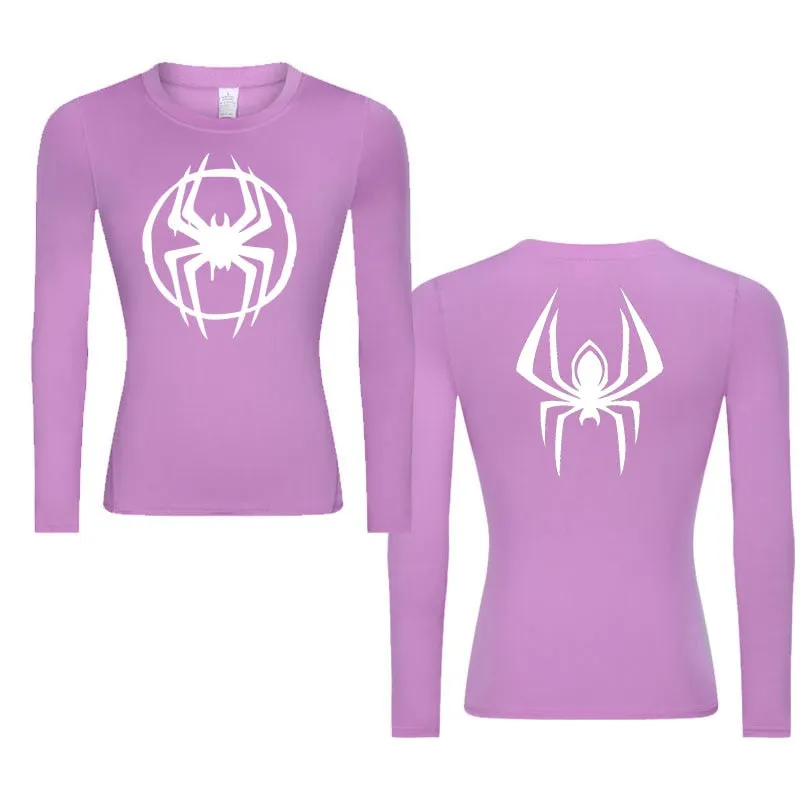 Morales Web Slinging Woman's Long Sleeve Compression Shirt