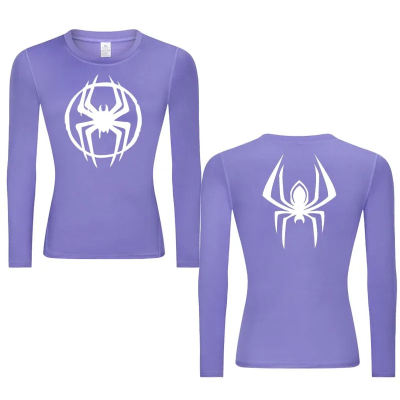 Morales Web Slinging Woman's Long Sleeve Compression Shirt