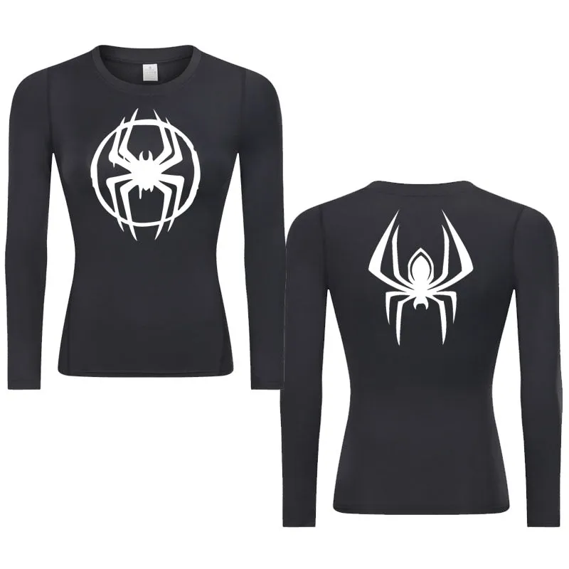 Morales Web Slinging Woman's Long Sleeve Compression Shirt