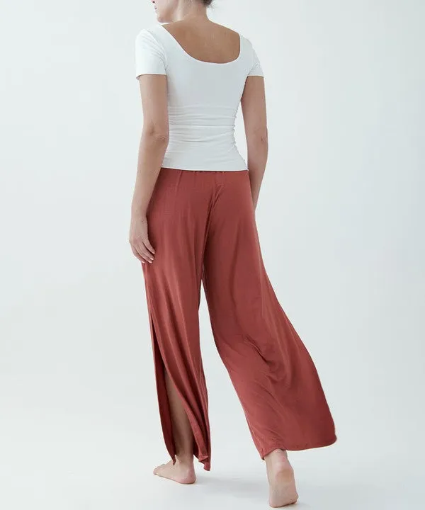 Organic Bamboo Split Leg Pants