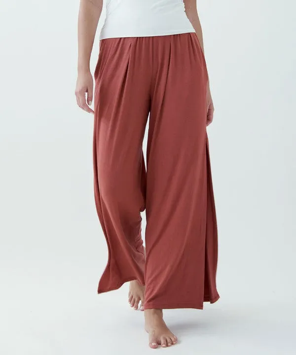 Organic Bamboo Split Leg Pants