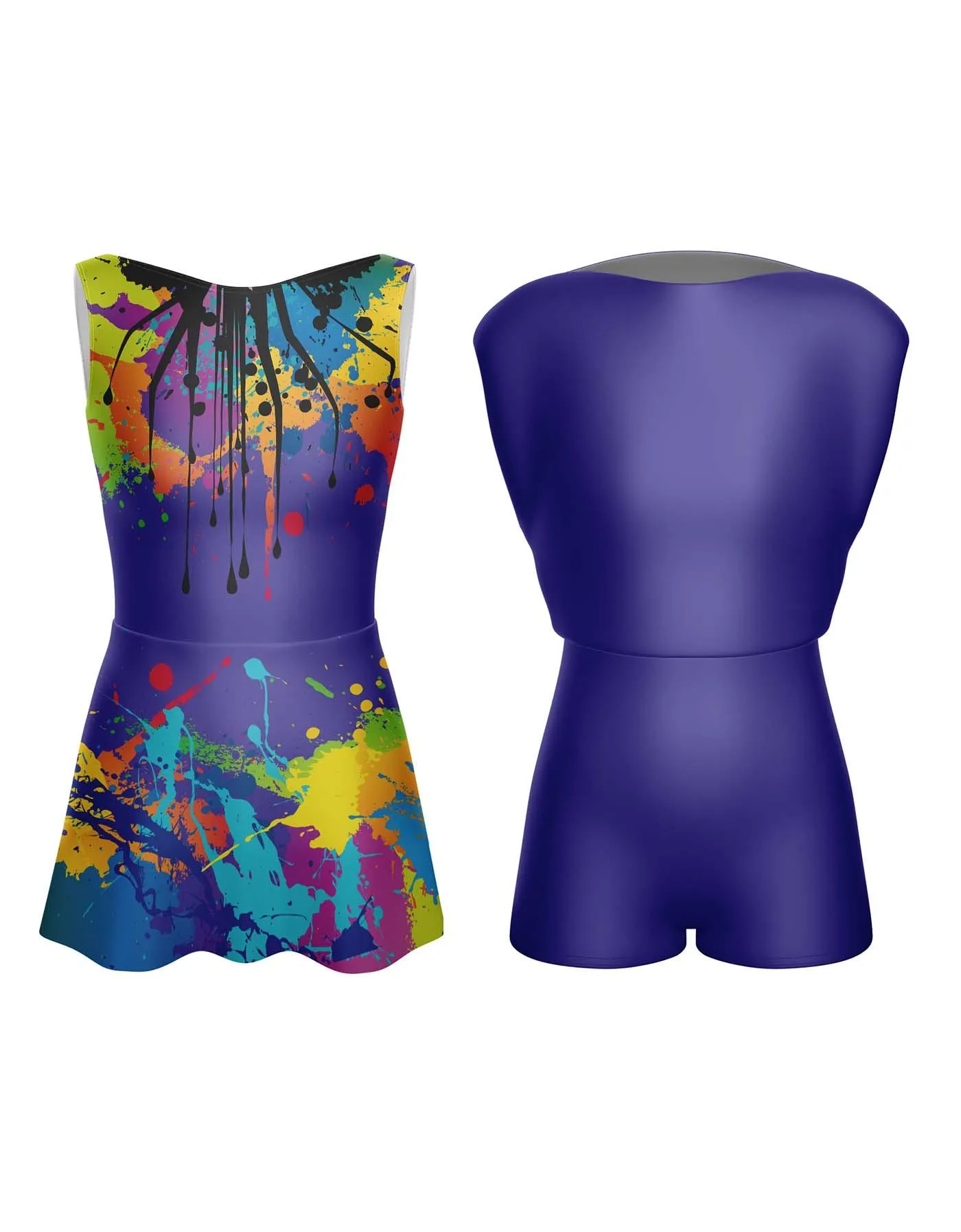 Paint Splatter Convertible Tank dress
