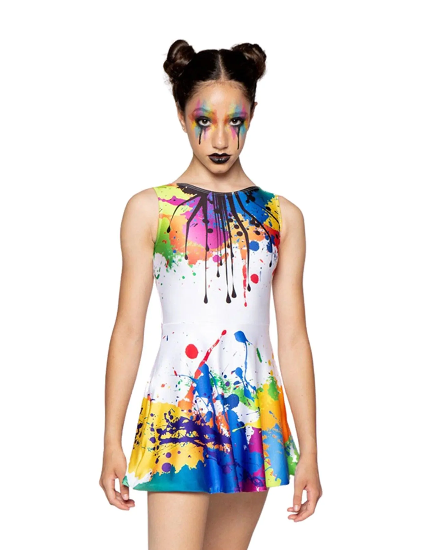 Paint Splatter Convertible Tank dress