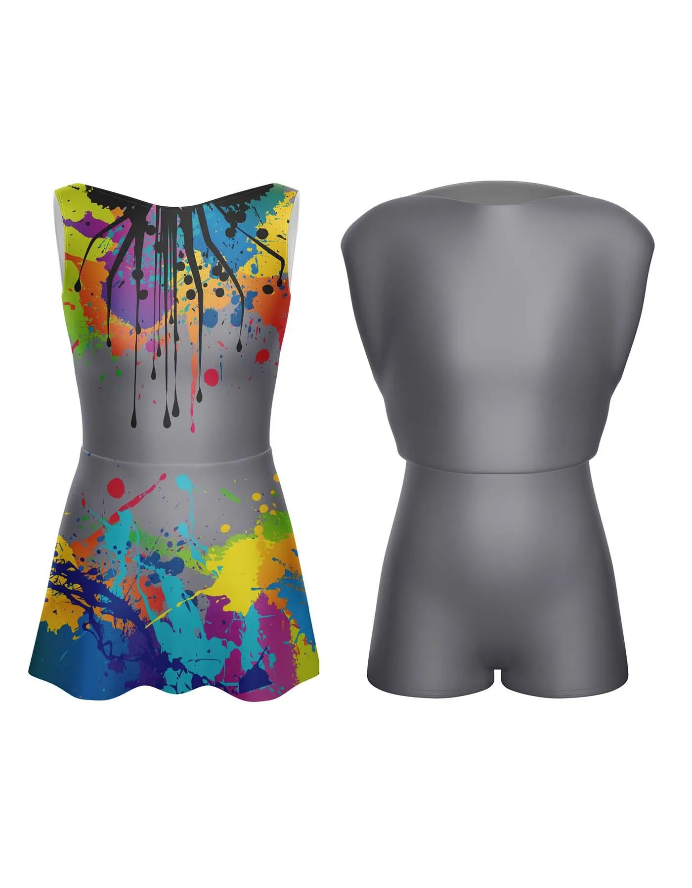 Paint Splatter Convertible Tank dress