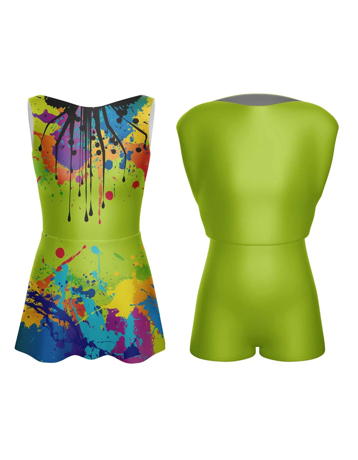 Paint Splatter Convertible Tank dress
