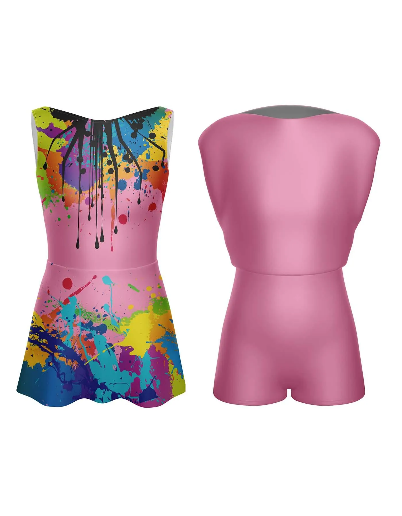 Paint Splatter Convertible Tank dress