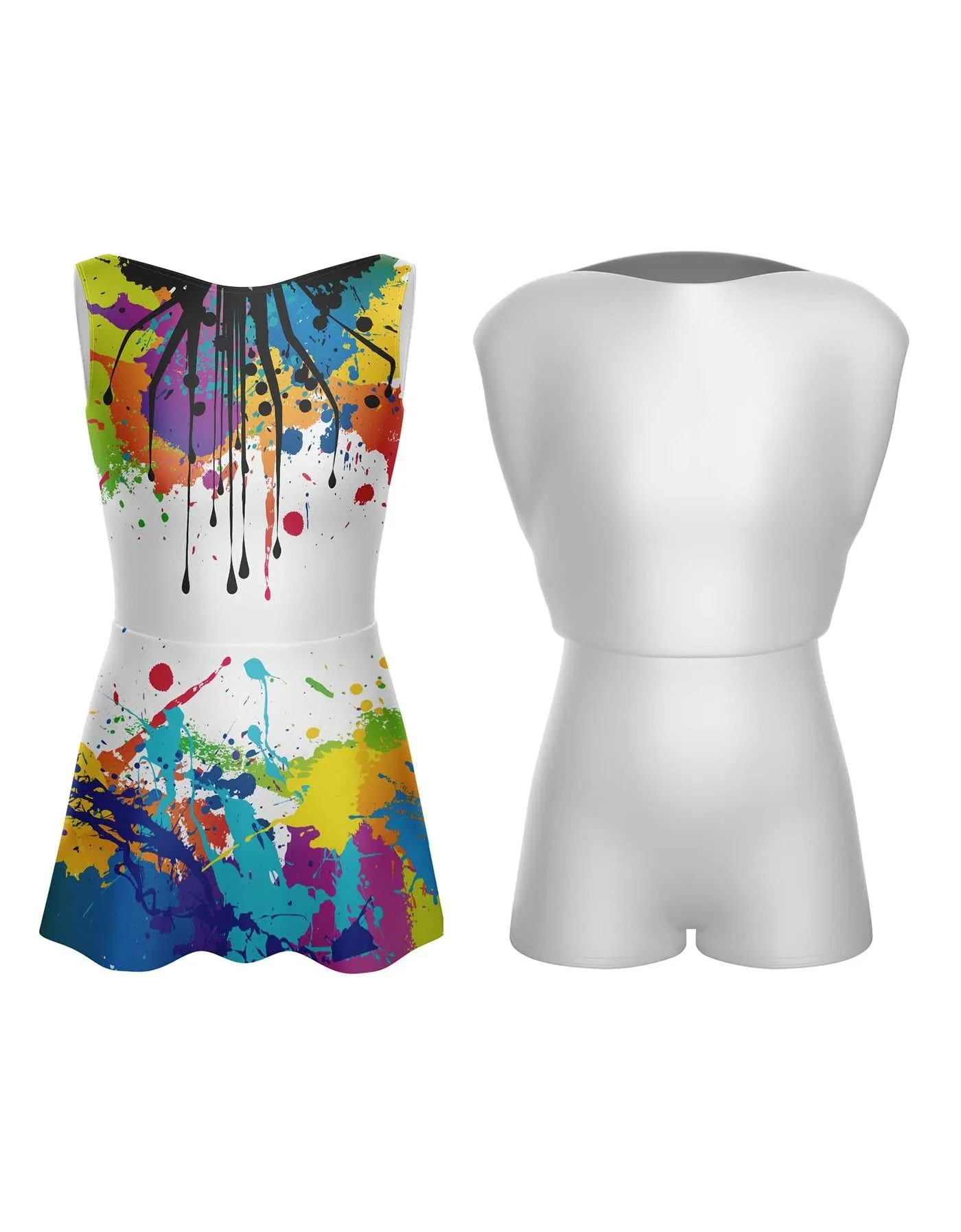 Paint Splatter Convertible Tank dress