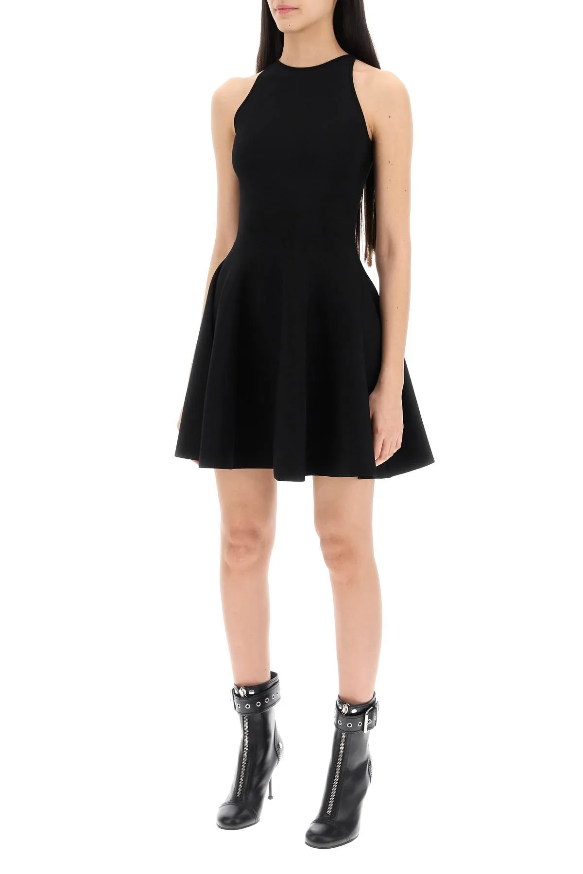 "mini knitted skater dress