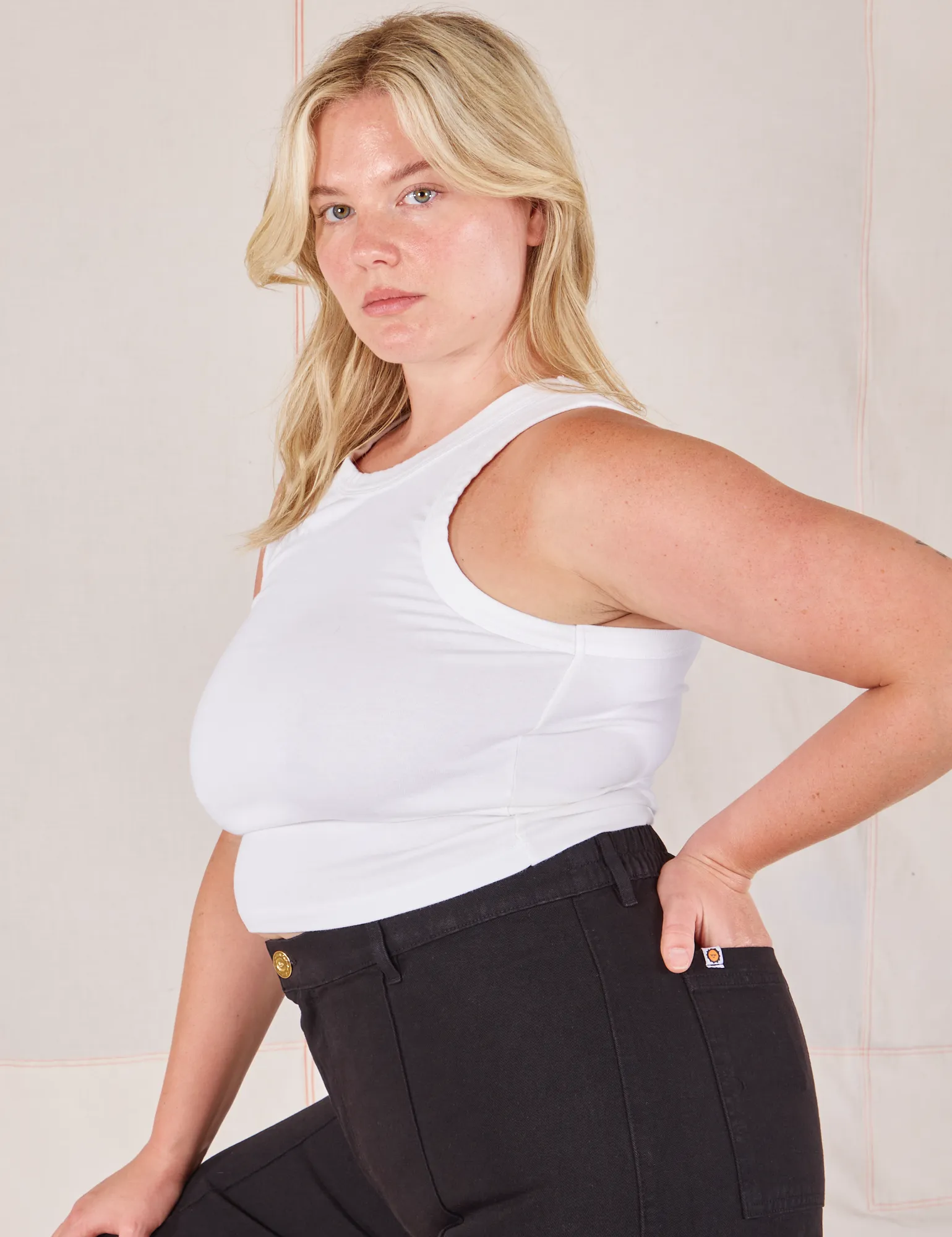 Racerback Tank - Vintage Tee Off-White