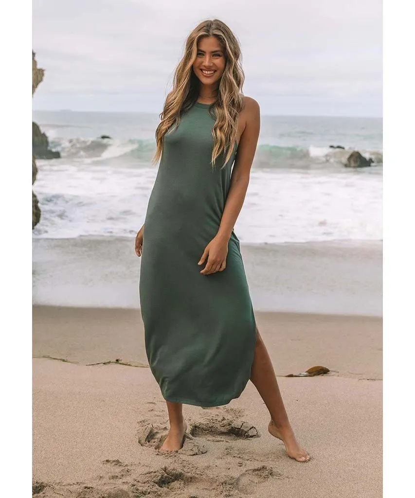 Rider Knot Racerback Maxi Dress