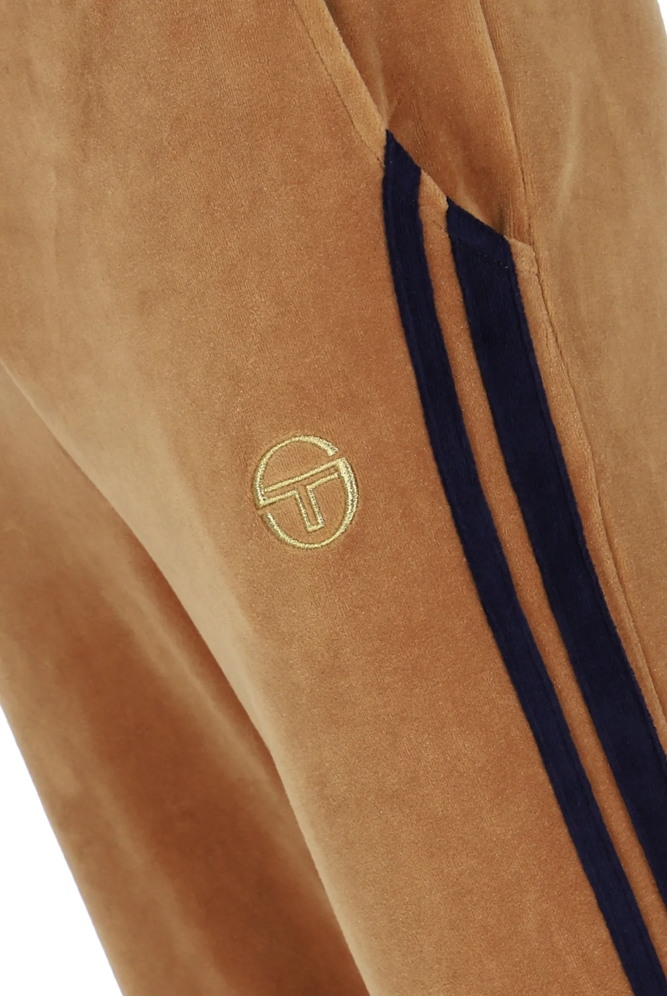 Sergio Tacchini  Damarindo Velour Track Pants  Stm27272-456 Almond/Maritime Blue