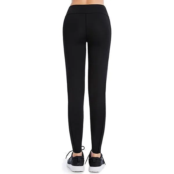 Skinny Yoga Pants With Pockets On Waistband & Sides