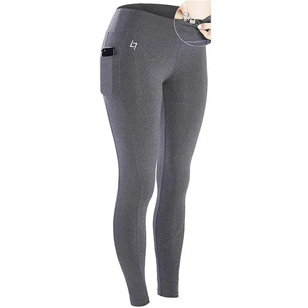 Skinny Yoga Pants With Pockets On Waistband & Sides