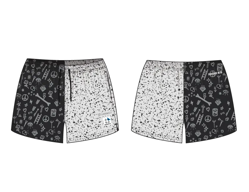 Upstate Legacy 5" Men's Volley Shorts with Compression Liner