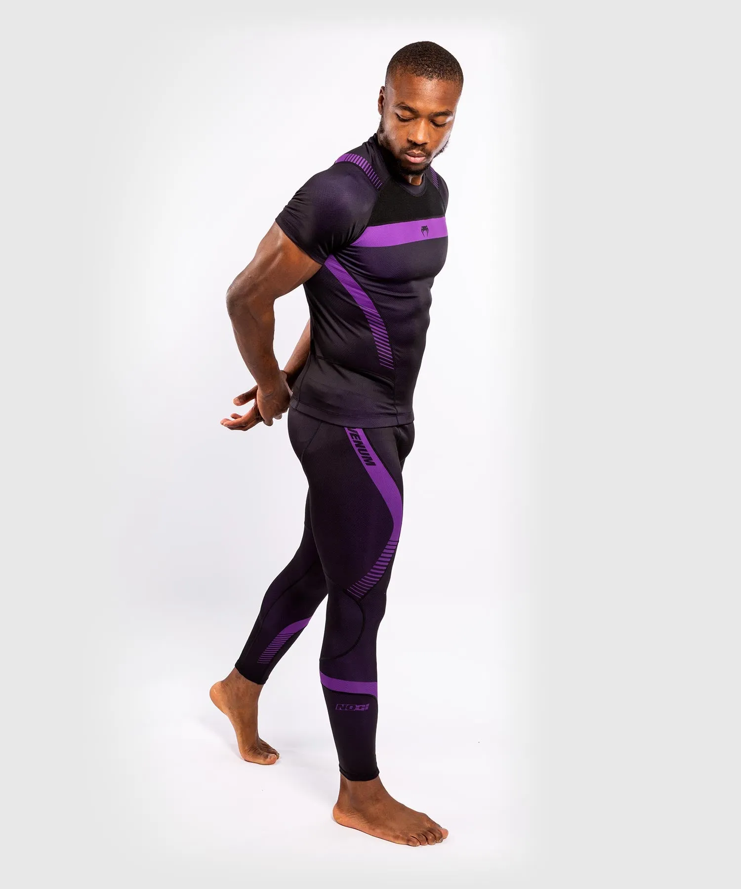 Venum NoGi 3.0 Rashguard - Short Sleeves - Black/Purple