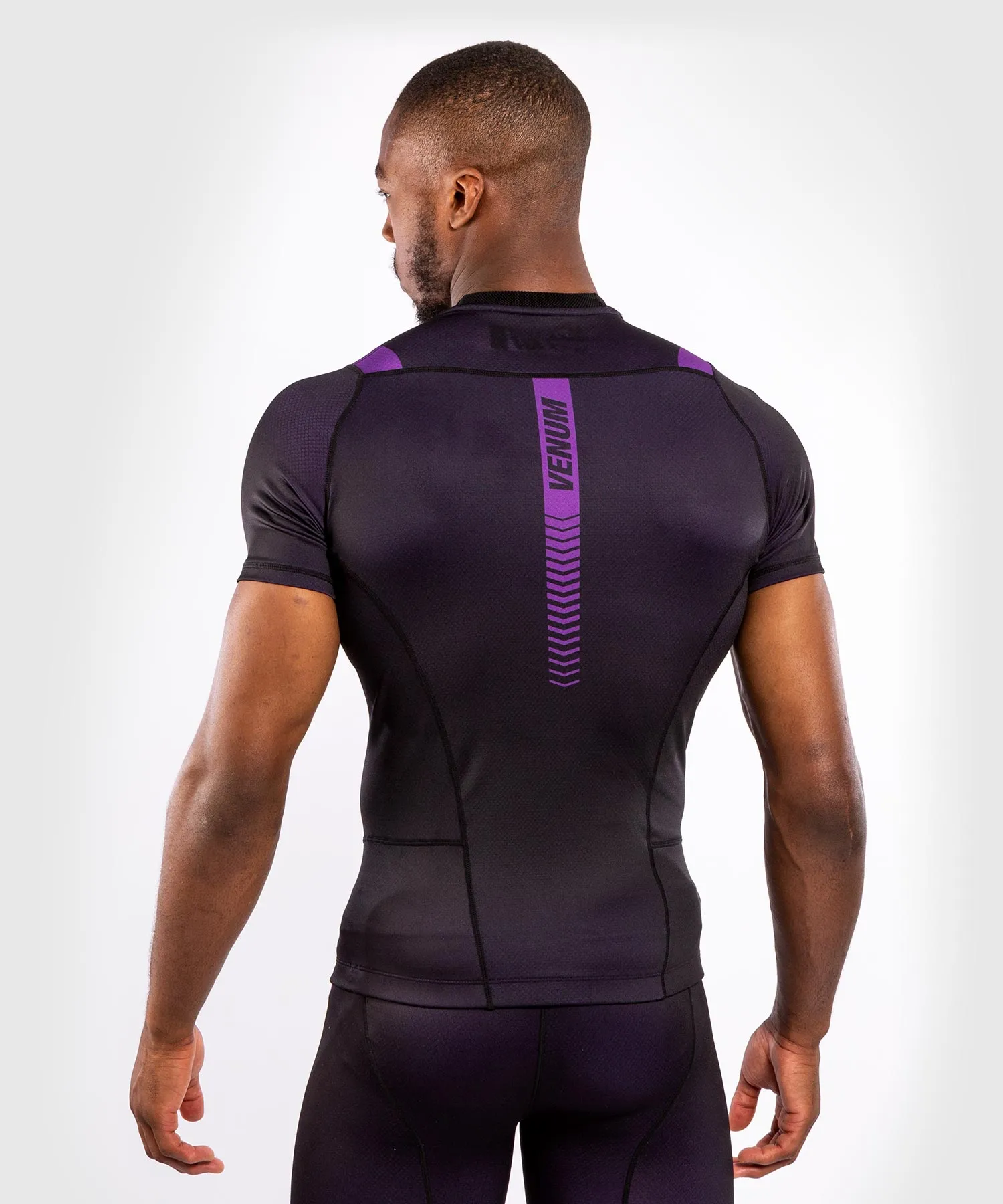 Venum NoGi 3.0 Rashguard - Short Sleeves - Black/Purple