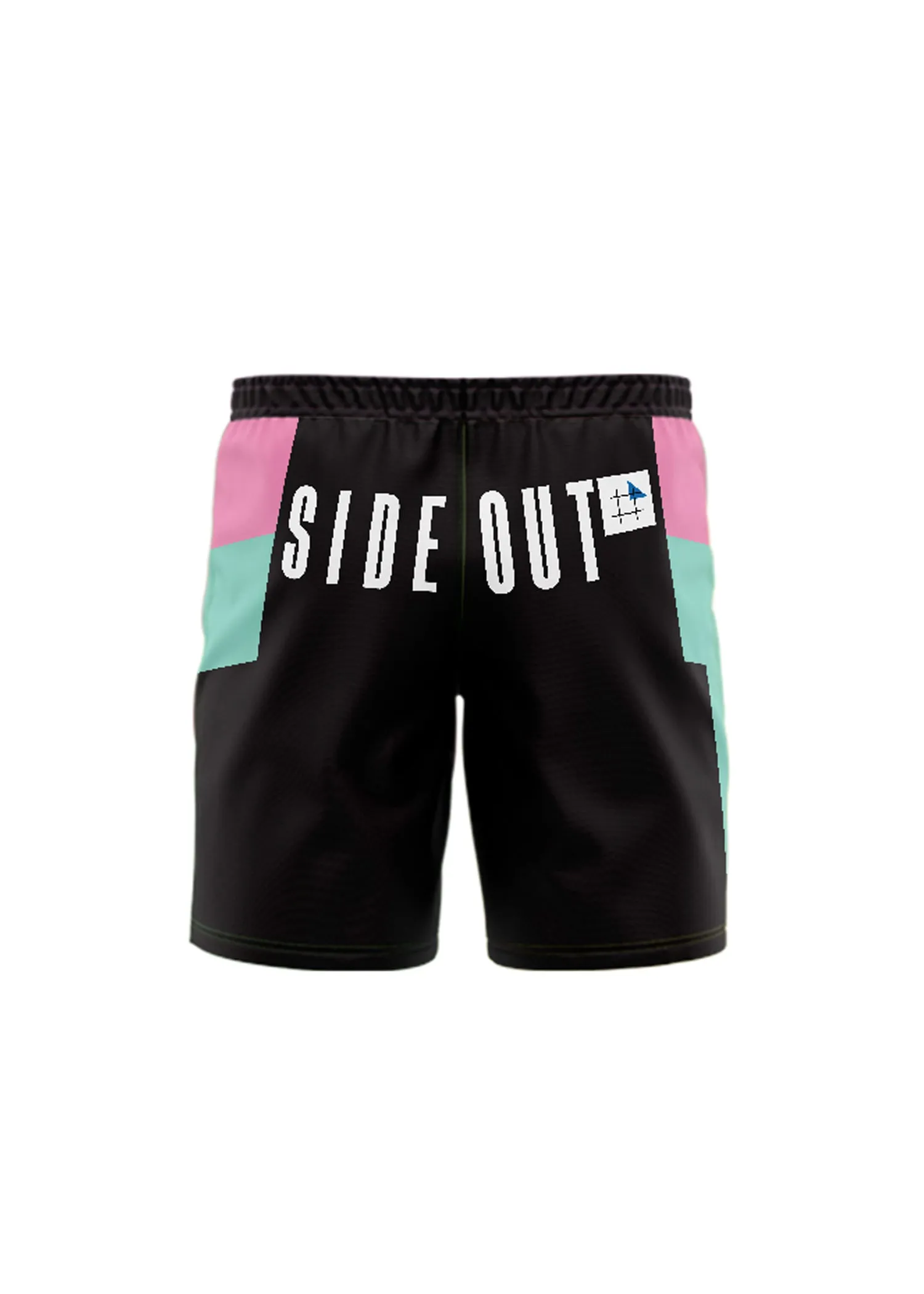 Vidavibe X Sideout Teal & Pink Journeys Women's Volley Shorts
