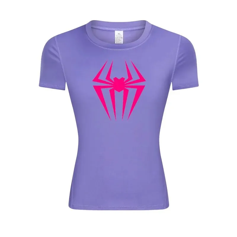 Web-Slinging Gwen Woman's Compression Shirt